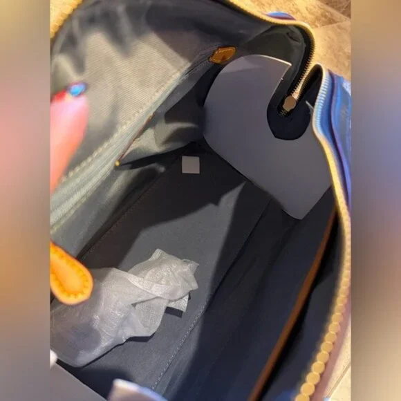 Coach Rowan large tote bag, classic denim canvas, item number CY699, brand new, - Picture 5 of 8